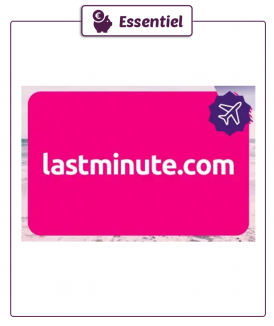 Carte cadeau Lastminute.com...
